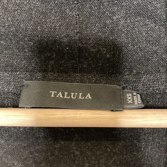 Talula Womens XXS Black Ivory Abstracy Tribal Knit Open Front Cardigan Waterfall - Picture 11 of 11